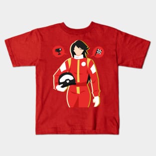 Female Racer Kids T-Shirt